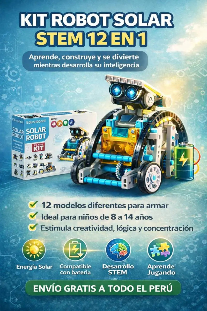 KIT ROBOT  SOLAR 12 EN 1 ¹ᵀ🤖 + GARANTIA ⭐⭐⭐⭐⭐