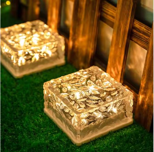 ROCAS SOLARES CUBO DE HIELO LED